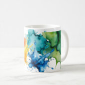 Mok abstracte Waterverf (Voorkant rechts)