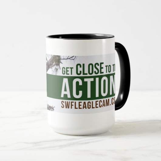 Mok Action Coffee (diverse beschikbare opties) (Voorkant rechts)