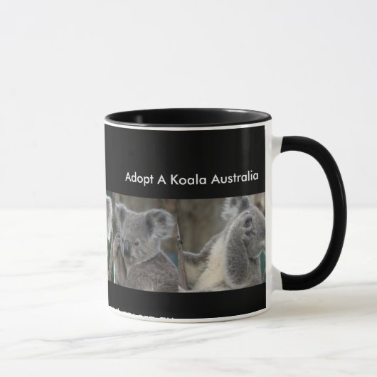 Mok adopteert een Koala Wildlife Child Australië (Rechts)