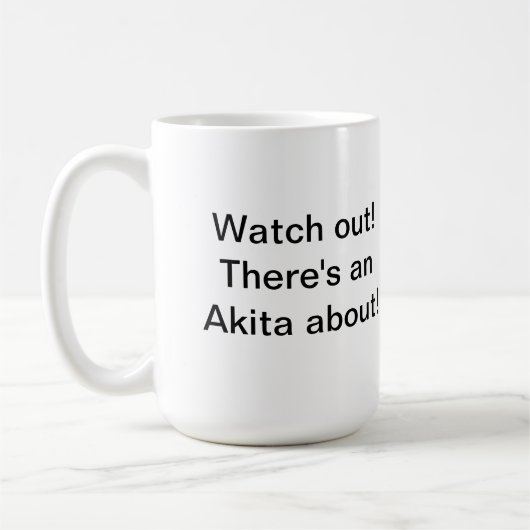 Mok Akita-hond (Links)