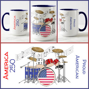 MOK - Amerika 250 - Rood/Wit/Blauw - Drumstel #2
