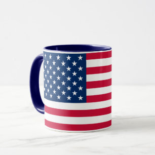 Mok Amerikaanse vlagkoffie
