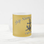 Mok - Anker met Curved Text in Black (Voorkant links)
