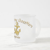 Mok - Anker met Curved Text in Gold (Voorkant rechts)