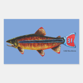 Mok Apache Trout Rechthoekige Sticker