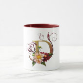 Mok "Ars Botanica 3" van Jaguardames monogram "D" (Midden)