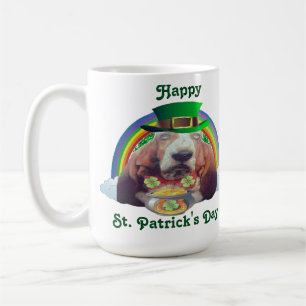 Mok Baby Basset Hound Happy St. Patrick's Day