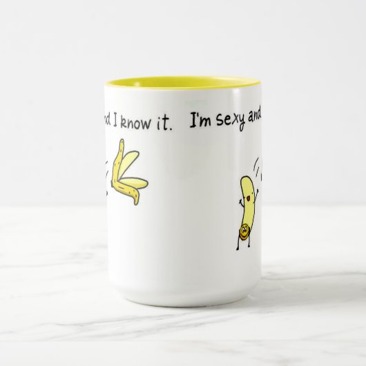 mok, banaan, man, kerst mok (Midden)