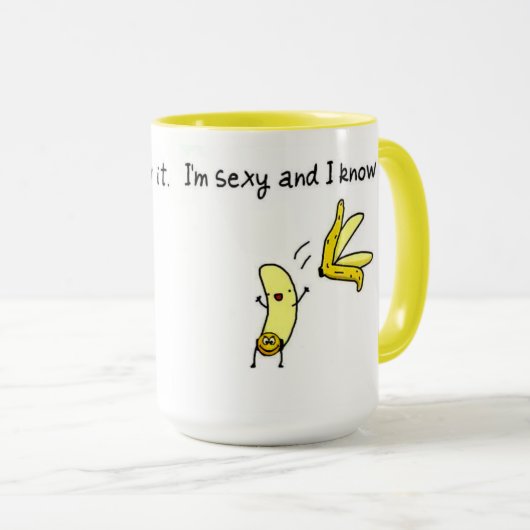 mok, banaan, man, kerst mok (Voorkant rechts)