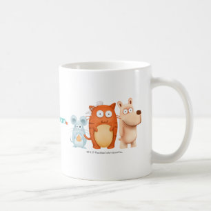 Mok: BeanyTeam™ - Kat & muis & hond Koffiemok