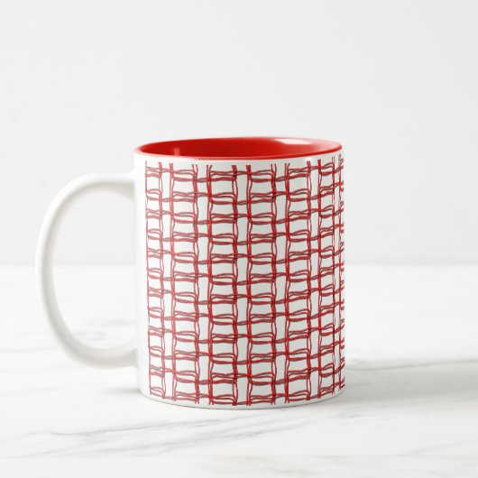 Mok - Bedraad in rood (Links)