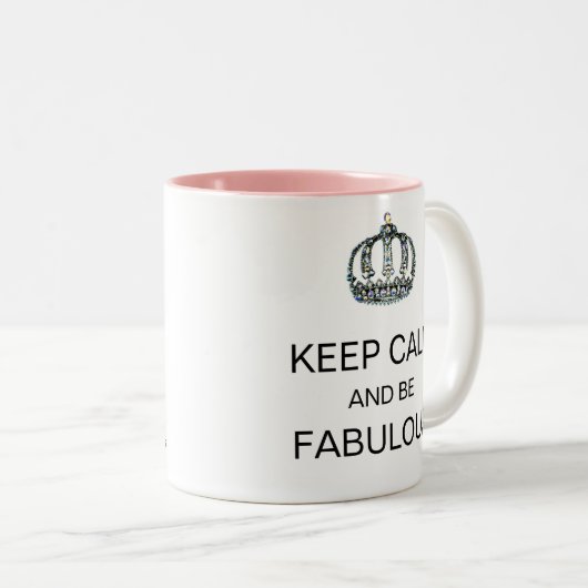 mok "BEHOUD KALM EN FABULOUS" (Voorkant rechts)