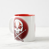 Mok bekertje met stevige metalen drummers (Voorkant links)