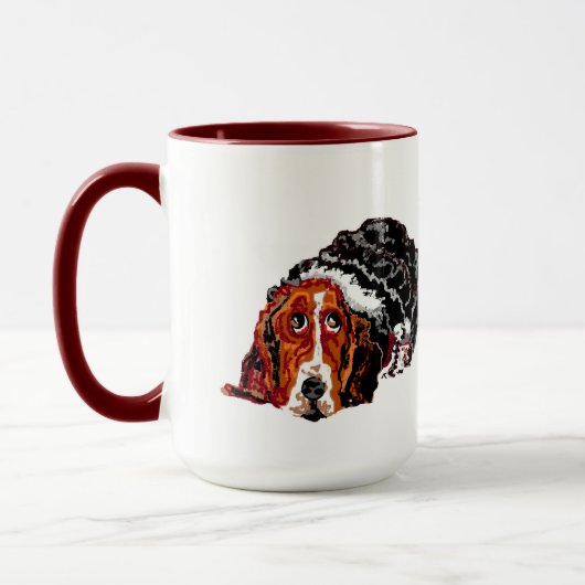 Mok: Beste vriend Basset HoundDog Mok (Links)