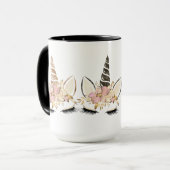 Mok beste vriendenkring Gift Two Unicorns waterver (Voorkant links)