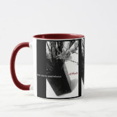 Mok, Beverage - Touch Red in Black en White Mok (Links)