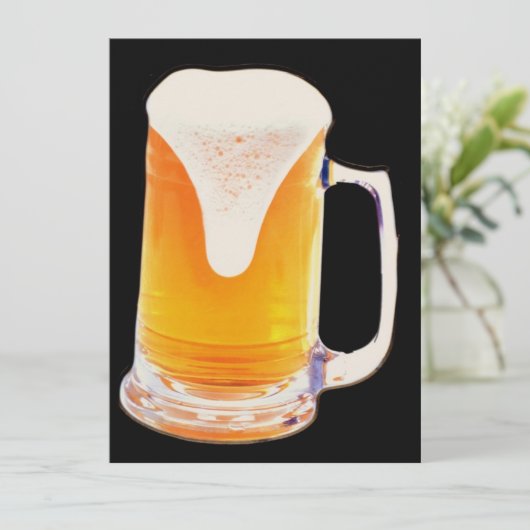 Mok bier (Staand voorkant)