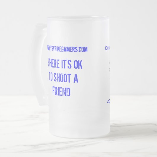 Mok bier (Voorkant links)