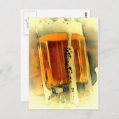 Mok bier briefkaart (Voorkant / Achterkant)