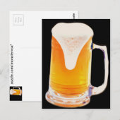 Mok bier briefkaart (Voorkant / Achterkant)