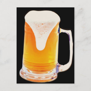 Mok bier briefkaart