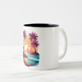 mok bij zonsondergang in de oceaan (Voorkant rechts)