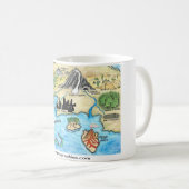 Mok binnenste geografische kaart (Voorkant rechts)