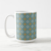 Mok blauw en goudpatroon (Links)
