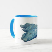 Mok blauw gatorkoffie (Voorkant links)