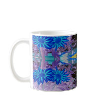 Mok blauwe bloemen