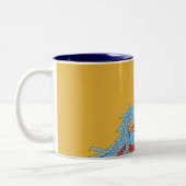 Mok blauwe draak (Links)