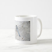 Mok blauwe dragonfly-koffie (Voorkant rechts)