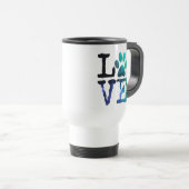 Mok Blauwe en witte pagina printkoffie (Voorkant rechts)