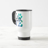Mok Blauwe en witte pagina printkoffie (Voorkant links)