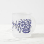 Mok blauwe en witte ventilator (Voorkant rechts)