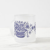 Mok blauwe en witte ventilator (Voorkant links)