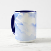 Mok Blauwe Floral Print Coffee (Voorkant links)