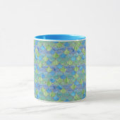 Mok blauwe, groene en zilverzeemeermin (Midden)