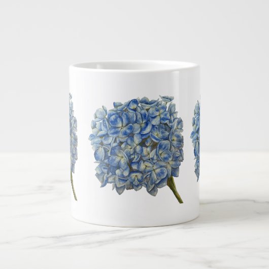 Mok blauwe hydrangea (Voorkant)