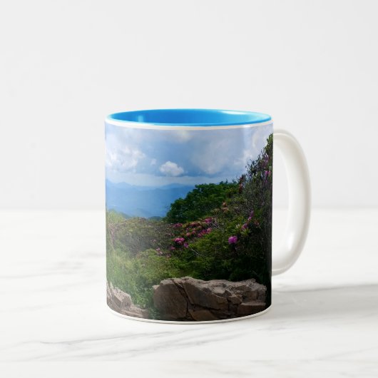 Mok blauwe lente Ridge (Voorkant rechts)