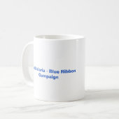 Mok blauwe lint (Voorkant links)