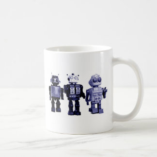 mok blauwe robots