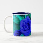 Mok blauwe Rozen (Links)