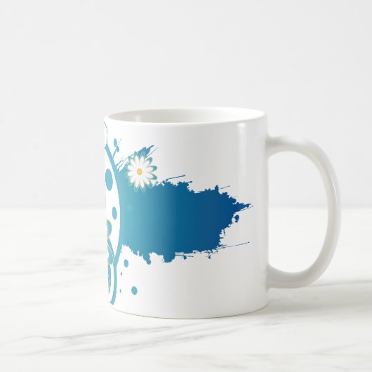 Mok blauwe ventilatorverf (Rechts)