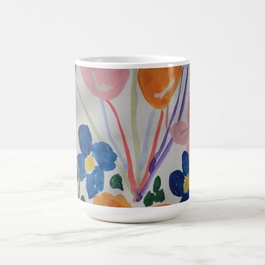 Mok bloemen en ballonnen (Center)