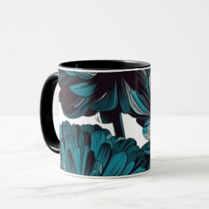 mok bloemen koffie