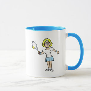 Mok Blonde Vrouw Tennis Player
