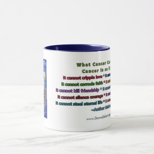 Mok Blue and Gold Cancer Angel (Midden)