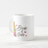 Mok Boeken en katten (Voorkant links)