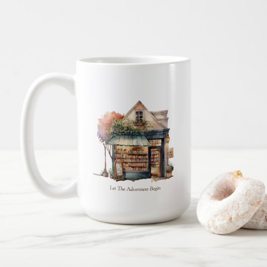 Mok boekwinkel (Met donut)